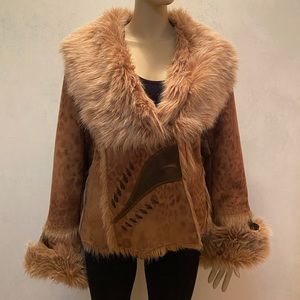 Faux fur coat